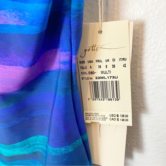 Gottex Midnight Light Square Neck One Piece Swimsuit Multi Color - Picture 6 of 7